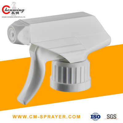 Good price PP Plastic Ribbed Skirt Ratchet Trigger Sprayer 28/410 28-400 สีดำสีขาวโปร่งใส ออนไลน์